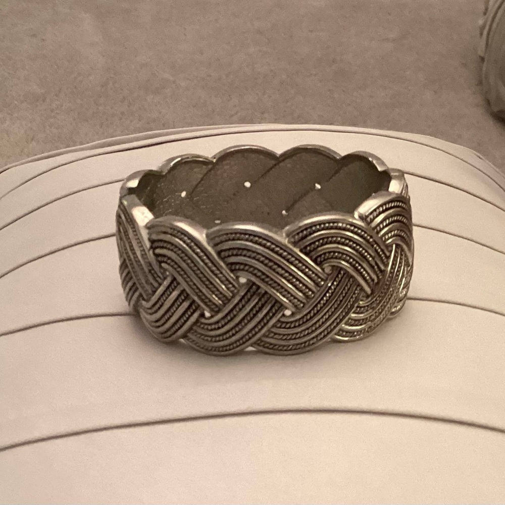 Silver Braided Bracelet